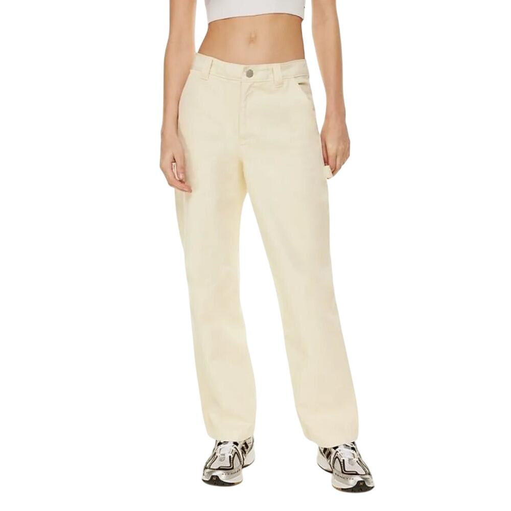 Aritzia Tna Greenwich Carpenter Pants Womens 0 Beige Straight Leg Utility